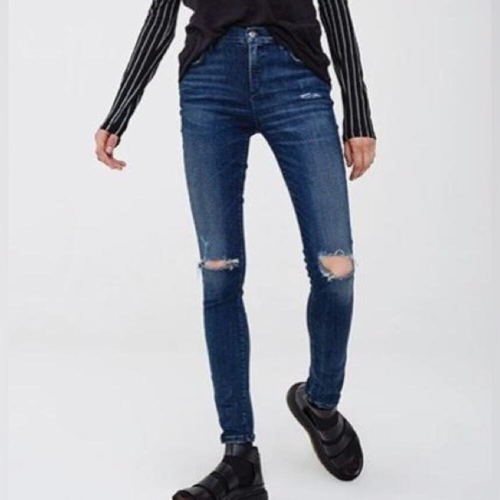 AGOLDE Sophie Skinny in Dare Blue Size 25x30